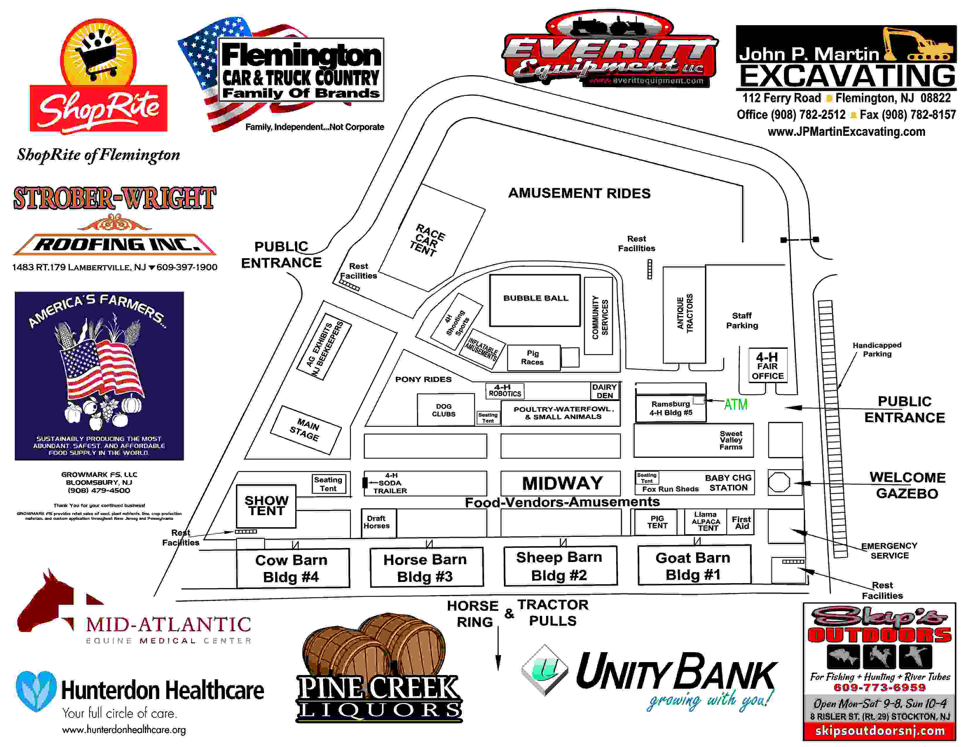 Fair Map Hunterdon County Fair